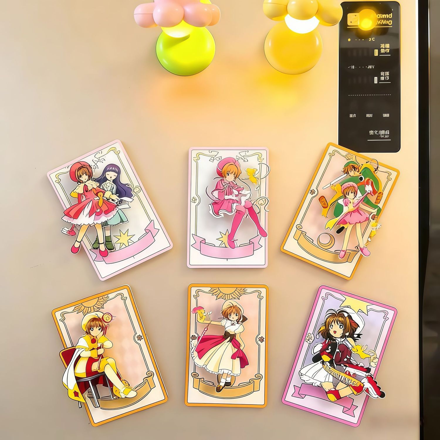 Magic Tricks - 魔法少女スピニング冷蔵庫マグネット、クリエイティブキューブ、高品質の装飾ギフト、贈り物やコレクションに最適