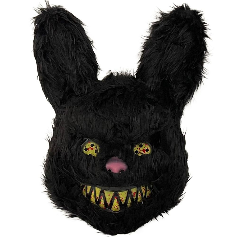 Led Purge Mask Halloween - 血まみれのぬいぐるみバニーマスク ハロウィン ゴースト フェスティバル マスク リアルな血まみれのクマのヘッドギア