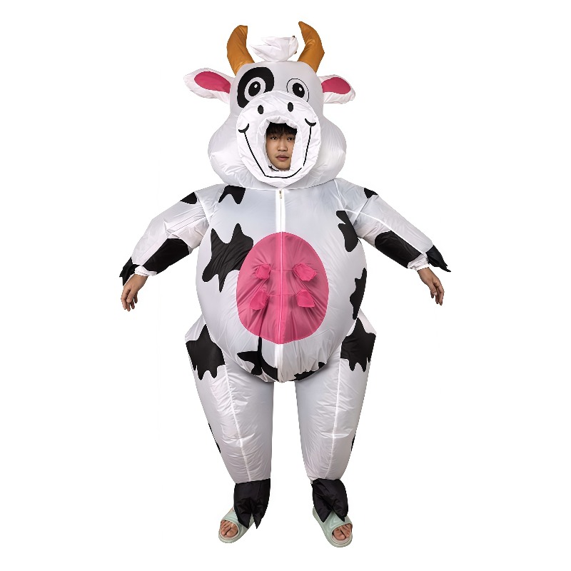 大人用、全身を覆う牛の着ぐるみ。ハロウィーン、カーニバル、コ - Costumes のレビューと価格