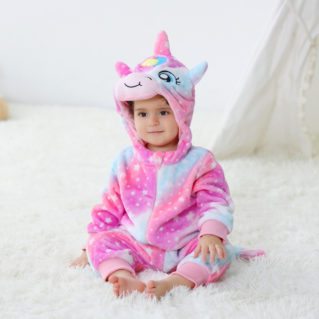 ユニコーンベビージャンプスーツ 帽子付き フランネル幼児ロン - Spiderman Jumpsuit Kids のレビューと価格