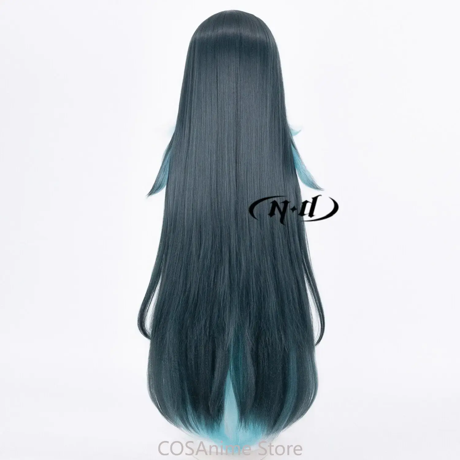 ダニカ（原神）コスプレウィッグ、110cm、ダークブルーのロ - Anime Cosplay Wig Heat Resistant のレビューと価格