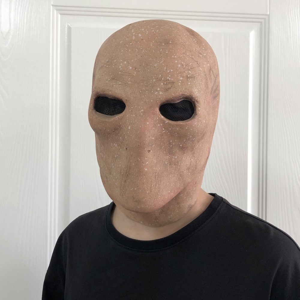 顔のない男のハロウィーン用スレンダーマンマスク。無毒でリアル - Latex Alien Mask Realistic のレビューと価格