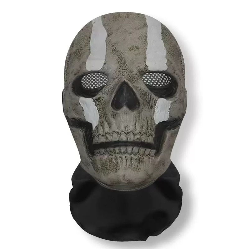 ハロウィンゴーストフェイス 3D マスクバラクラバフルフェイ - Led Purge Mask Halloween のレビューと価格