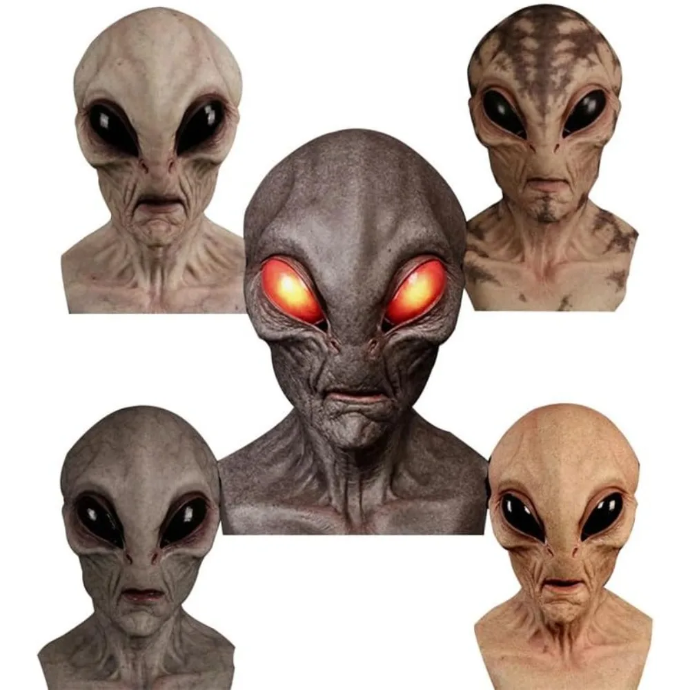 大人のためのハロウィーンエイリアン恐竜マスク、リアルな不気味 - Latex Alien Mask Realistic のレビューと価格