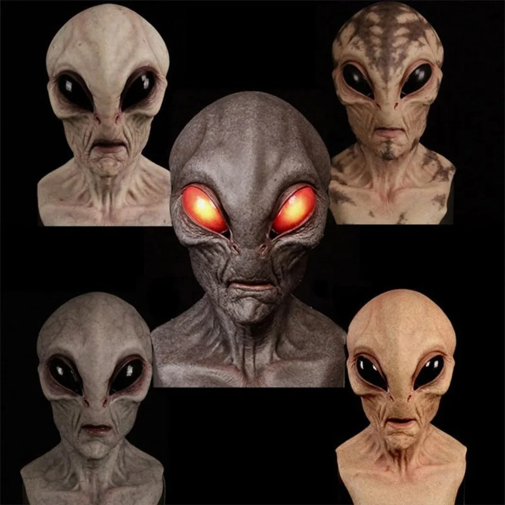 大人のためのハロウィーンエイリアン恐竜マスク、リアルな不気味 - Latex Alien Mask Realistic のレビューと価格